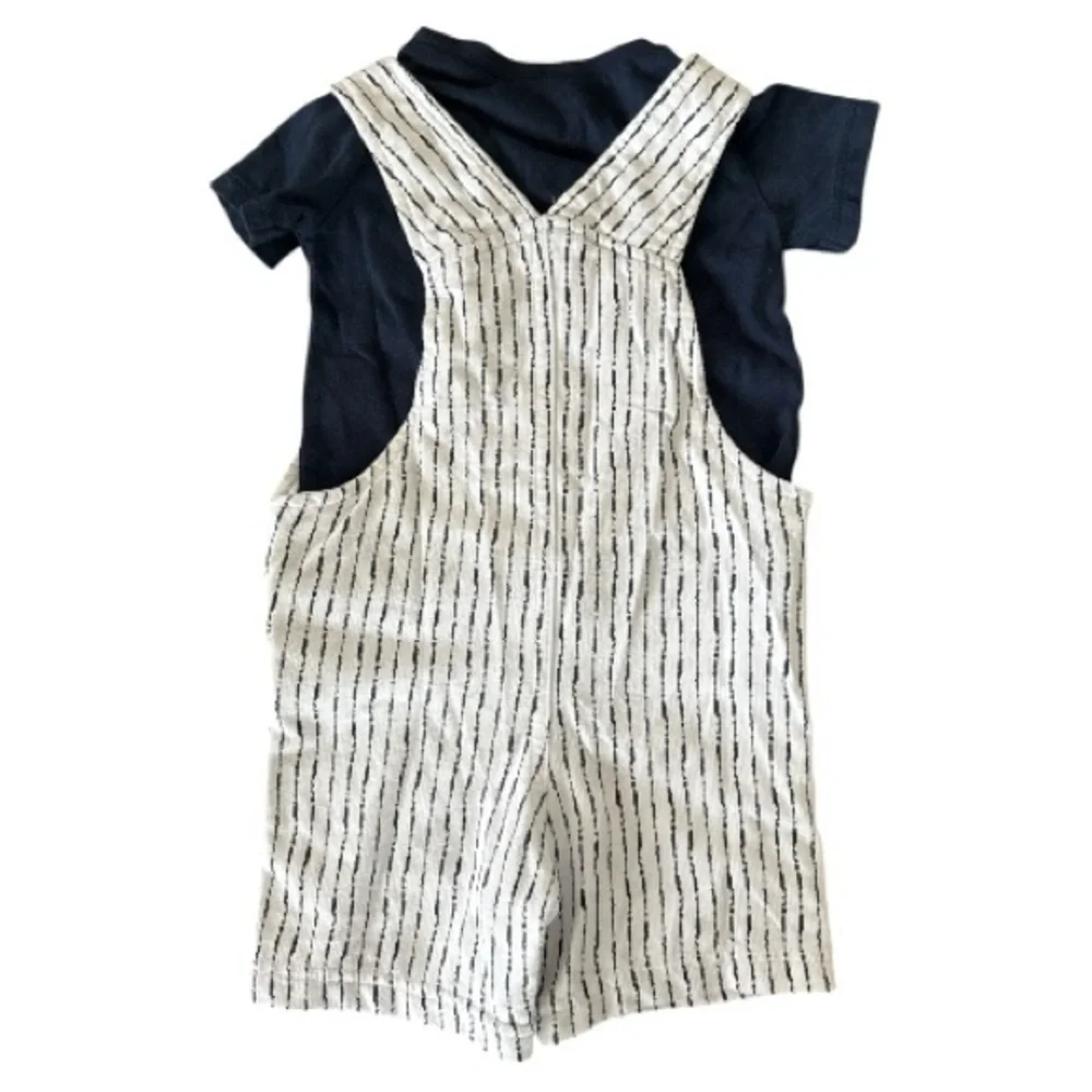 First Impressions baby boy overall outfit set 6-9 months - Picture 3 of 4